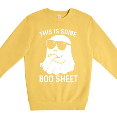 This Is Some Boo Sheet Ghost Halloween Costume Men Women Premium Crewneck Sweatshirt