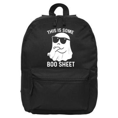 This Is Some Boo Sheet Ghost Halloween Costume Men Women 16 in Basic Backpack