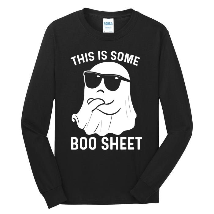 This Is Some Boo Sheet Ghost Halloween Costume Men Women Tall Long Sleeve T-Shirt