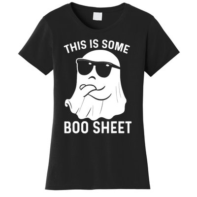 This Is Some Boo Sheet Ghost Halloween Costume Men Women Women's T-Shirt