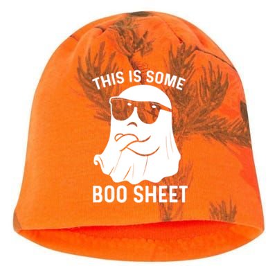 This Is Some Boo Sheet Ghost Halloween Costume Men Women Kati - Camo Knit Beanie