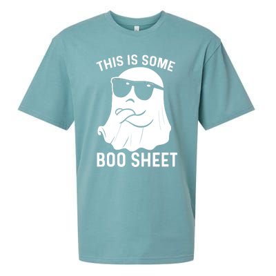 This Is Some Boo Sheet Ghost Halloween Costume Men Women Sueded Cloud Jersey T-Shirt