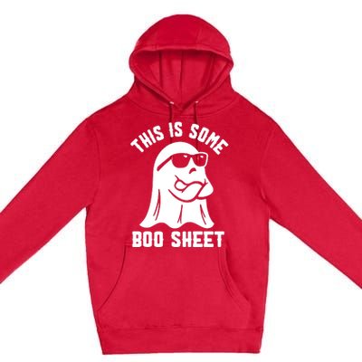 This Is Some Boo Sheet Ghost Cute Boo Ghost Halloween Spooky Premium Pullover Hoodie