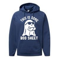 This Is Some Boo Sheet Ghost Cute Boo Ghost Halloween Spooky Performance Fleece Hoodie