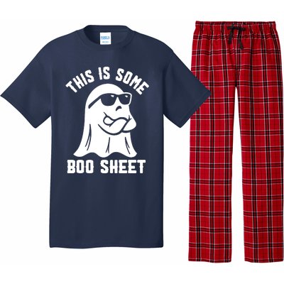 This Is Some Boo Sheet Ghost Cute Boo Ghost Halloween Spooky Pajama Set