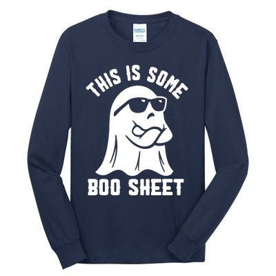 This Is Some Boo Sheet Ghost Cute Boo Ghost Halloween Spooky Tall Long Sleeve T-Shirt