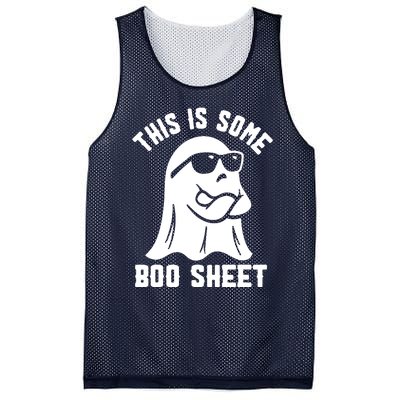 This Is Some Boo Sheet Ghost Cute Boo Ghost Halloween Spooky Mesh Reversible Basketball Jersey Tank