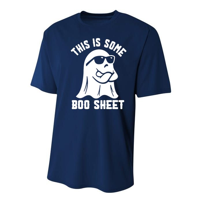 This Is Some Boo Sheet Ghost Cute Boo Ghost Halloween Spooky Youth Performance Sprint T-Shirt