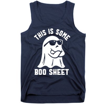 This Is Some Boo Sheet Ghost Cute Boo Ghost Halloween Spooky Tank Top