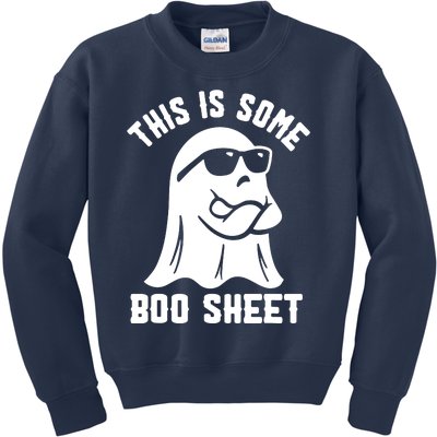 This Is Some Boo Sheet Ghost Cute Boo Ghost Halloween Spooky Kids Sweatshirt