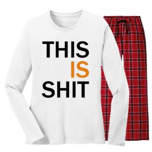 This Is Shit Women's Long Sleeve Flannel Pajama Set 