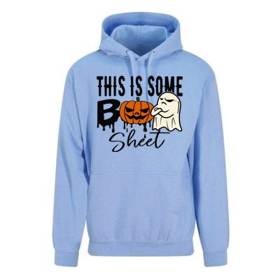 This Is Some Boo Sheet Halloween Costume Funny Angry Ghost Unisex Surf Hoodie