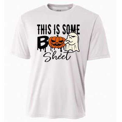 This Is Some Boo Sheet Halloween Costume Funny Angry Ghost Cooling Performance Crew T-Shirt