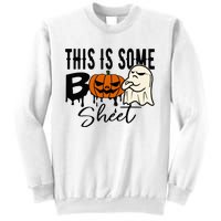 This Is Some Boo Sheet Halloween Costume Funny Angry Ghost Sweatshirt