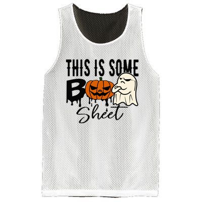 This Is Some Boo Sheet Halloween Costume Funny Angry Ghost Mesh Reversible Basketball Jersey Tank