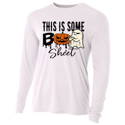 This Is Some Boo Sheet Halloween Costume Funny Angry Ghost Cooling Performance Long Sleeve Crew