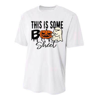 This Is Some Boo Sheet Halloween Costume Funny Angry Ghost Performance Sprint T-Shirt