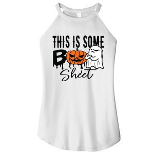 This Is Some Boo Sheet Halloween Costume Funny Angry Ghost Women's Perfect Tri Rocker Tank