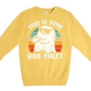 This Is Some Boo Sheet Halloween Ghost Funny Gift Men Women Premium Crewneck Sweatshirt