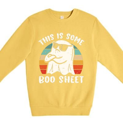 This Is Some Boo Sheet Halloween Ghost Funny Gift Men Women Premium Crewneck Sweatshirt