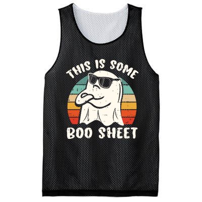 This Is Some Boo Sheet Halloween Ghost Funny Gift Men Women Mesh Reversible Basketball Jersey Tank