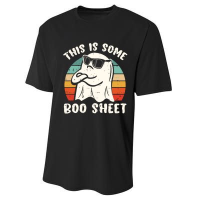 This Is Some Boo Sheet Halloween Ghost Funny Gift Men Women Performance Sprint T-Shirt