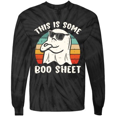 This Is Some Boo Sheet Halloween Ghost Funny Gift Men Women Tie-Dye Long Sleeve Shirt