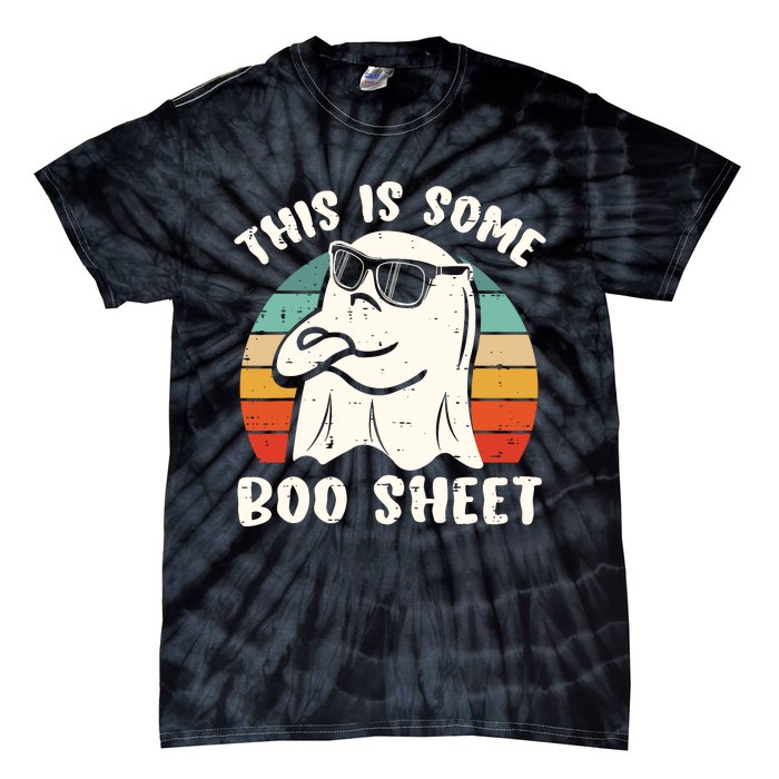 This Is Some Boo Sheet Halloween Ghost Funny Gift Men Women Tie-Dye T-Shirt