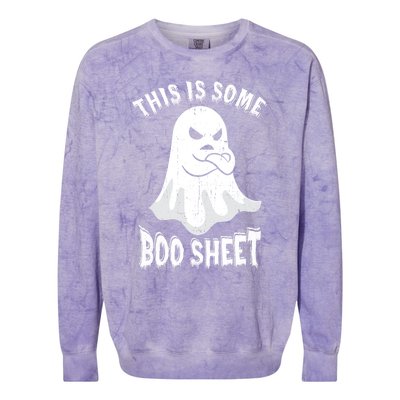 This Is Some Boo Sheet Halloween Ghost Funny Men Women Colorblast Crewneck Sweatshirt