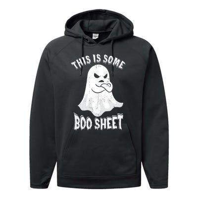 This Is Some Boo Sheet Halloween Ghost Funny Men Women Performance Fleece Hoodie