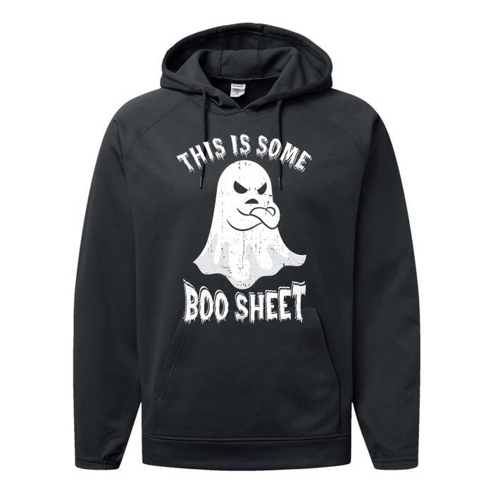 This Is Some Boo Sheet Halloween Ghost Funny Men Women Performance Fleece Hoodie