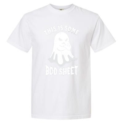 This Is Some Boo Sheet Halloween Ghost Funny Men Women Garment-Dyed Heavyweight T-Shirt