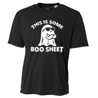 Funny Halloween Boo Ghost Costume This is Some Boo Sheet Cooling Performance Crew T-Shirt