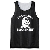 Funny Halloween Boo Ghost Costume This is Some Boo Sheet Mesh Reversible Basketball Jersey Tank