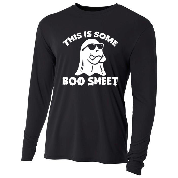 Funny Halloween Boo Ghost Costume This is Some Boo Sheet Cooling Performance Long Sleeve Crew