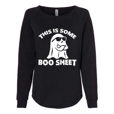 Funny Halloween Boo Ghost Costume This is Some Boo Sheet Womens California Wash Sweatshirt