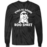 Funny Halloween Boo Ghost Costume This is Some Boo Sheet Tie-Dye Long Sleeve Shirt