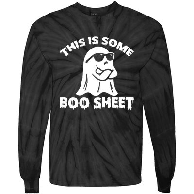 Funny Halloween Boo Ghost Costume This is Some Boo Sheet Tie-Dye Long Sleeve Shirt