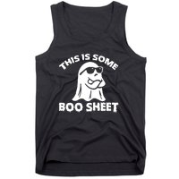 Funny Halloween Boo Ghost Costume This is Some Boo Sheet Tank Top