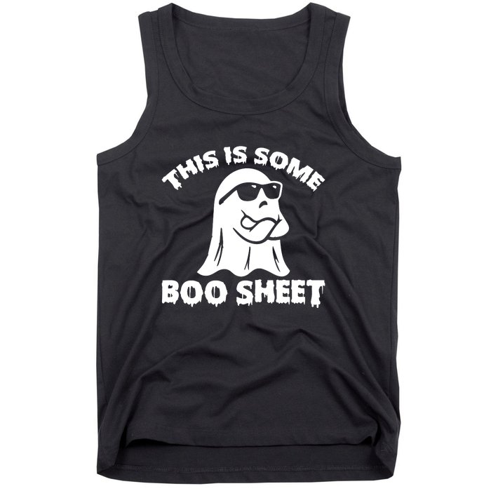 Funny Halloween Boo Ghost Costume This is Some Boo Sheet Tank Top