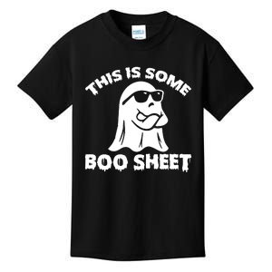 Funny Halloween Boo Ghost Costume This is Some Boo Sheet Kids T-Shirt