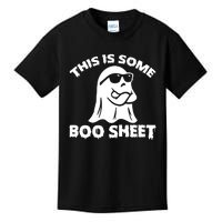 Funny Halloween Boo Ghost Costume This is Some Boo Sheet Kids T-Shirt