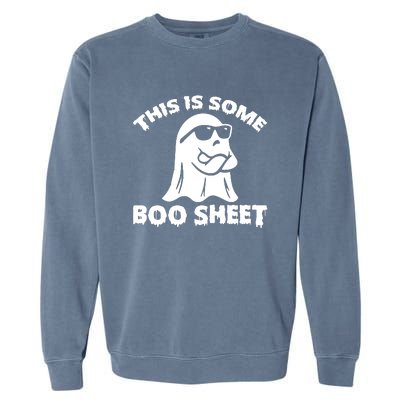 Funny Halloween Boo Ghost Costume This is Some Boo Sheet Garment-Dyed Sweatshirt