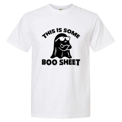 Funny Halloween Boo Ghost Costume This is Some Boo Sheet Garment-Dyed Heavyweight T-Shirt