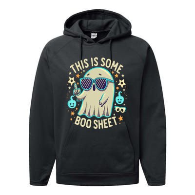 This Is Some Boo Sheet Ghost Halloween Costume Performance Fleece Hoodie