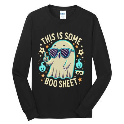 This Is Some Boo Sheet Ghost Halloween Costume Tall Long Sleeve T-Shirt