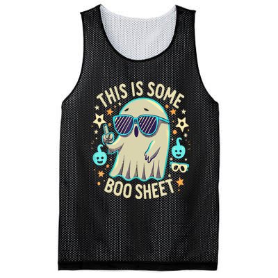 This Is Some Boo Sheet Ghost Halloween Costume Mesh Reversible Basketball Jersey Tank