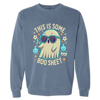 This Is Some Boo Sheet Ghost Halloween Costume Garment-Dyed Sweatshirt