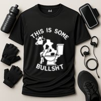 This Is Some Bullshit Sarcastic Bull Funny Cooling Performance Crew T-Shirt
