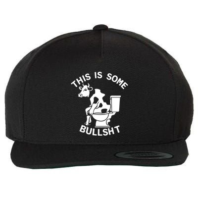 This Is Some Bullshit Sarcastic Bull Funny Wool Snapback Cap